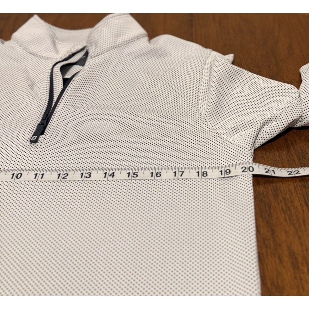FootJoy ThermoSeries Golf Mid-Layer Pullover Men S Polka Dot Quarter Zip 1515671 - Picture 8 of 9